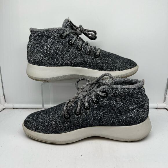 Allbirds Shoes Mens 9 WRU M Wool Runner Up Mizzles High Top Sneaker Gray - Picture 2 of 8